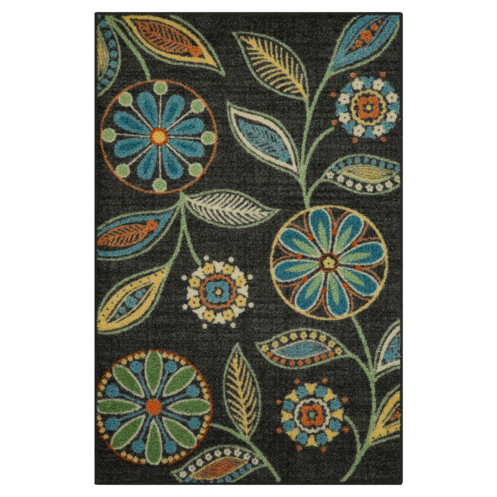 2'6inx3'10in Floral Tufted Accent Rug - Maples