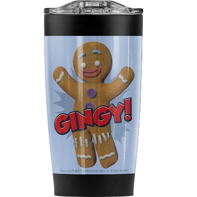Shrek Gingy Steel Tumbler 20oz Coffee Travel Mug