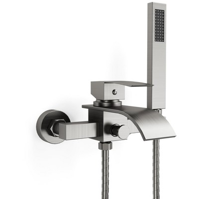 YAWWALK Bathtub Faucet with Handheld Shower - Single Handle