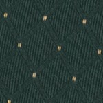 hunter green dot patterned fabric/gold vein frame