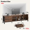Bestier 80 Inch LED Gaming TV Stand with Glass Shelves - 4 of 4