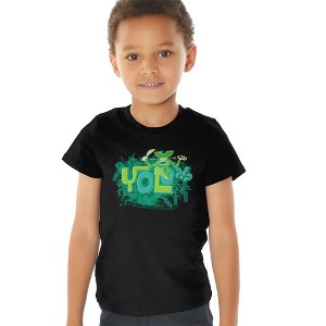 Toddler Boys' Spongebob Yolo?!? T-Shirt Black - 1 of 4