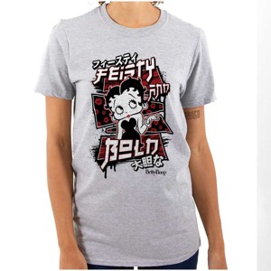 Kanji Betty Boop Feisty and Bold Womens Graphic T Shirt Tees Brisco Brands - 1 of 3