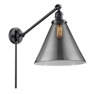 Cone - 1 Light Swing Arm Wall Sconce In Industrial Style-16 Inches Tall and 12 Inches Wide - 1 of 1