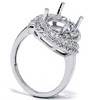 Pompeii3 3/8ct Vintage Braided Oval Ring Setting 14K White Gold - 3 of 4