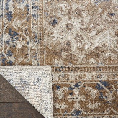 Ivory Malta 47"x67" Stain-Resistant Synthetic Area Rug