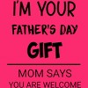 Women's Design By Humans I'm Your Father's Day Gift Black Text By sukhendu12 Racerback Tank Top - 2 of 2