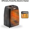 EZ Heat Personal Ceramic Heater and Fan w/ 1,500W Adjustable Thermostat - 3 of 4