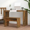 vidaXL Dressing Stool Smoked Oak 27.6 in.x13.8 in.x17.7 in. Engineered Wood - 3 of 4