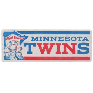 MLB Minnesota Twins Baseball Tradition Wood Sign Panel - 1 of 4