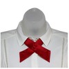 Women's Solid Color 1.75" W x Up to 19" L Crossover Tie Uniform Adjustable Neck tie - 2 of 3