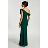 QUIZ Women's Scuba Crepe Asymmetric Cowl Neck Maxi Dress - 2 of 4