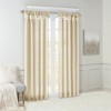 PAGED Faux Silk Blackout Curtains for Bedroom,Window Curtain Panel with Twisted Tab Top,Lined,Curtains for Living Room,Machine Washable - 2 of 4