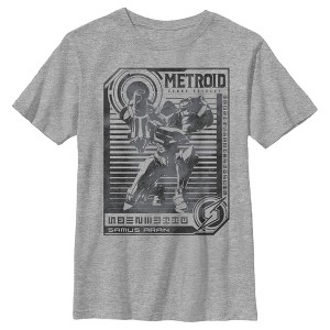 Boy's Nintendo Metroid Samus Aran Stripe T-Shirt - 1 of 4