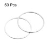 Unique Bargains DIY Craft Brass Hollow Round Jewelry Connecting O-Rings 50 Pcs - 3 of 4
