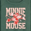 Women's - Disney - Minnie Arms Up Lightweight French Terry Wide Neck Long Sleeve Shirt - 2 of 4