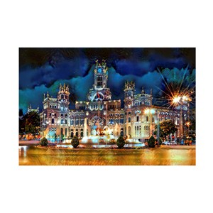 Canvas Wall Art - Pedro Gavidia 'Madrid Spain Cibeles Palace' Wall Art for Living Room, Bedroom, or Office Décor by Trademark Fine Art - 19 x 12 - 1 of 4