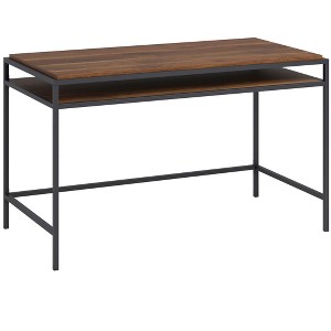 NicBex Compact Design Computer Desk Sleek Minimalist Style Gaming Desk with Hidden Flip-Down Keyboard Tray for Office, Study - 1 of 4