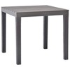 vidaXL Bistro Table Black 15.7"x27.5" Metal - 4 of 4