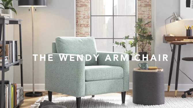 Wendy Arm Chair Polyester/Wood - LumiSource, 2 of 16, play video