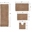 Fantasia Bath Rug Collection Cotton Shaggy Pattern Tufted Set of 4 Bath Rug Set - Home Weavers - 2 of 3