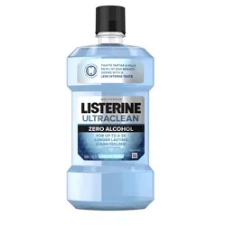 Listerine Ultraclean Zero Alcohol Tartar Control Mouthwash Arctic Mint - 500ml