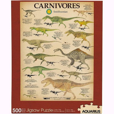 NMR Distribution Smithsonian Carnivore Dinosaurs 500 Piece Jigsaw Puzzle