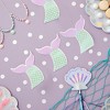 Blue Panda 50 Pack Mermaid Tail Napkins for Girls Birthday Party Supplies, Baby Shower (3-Ply, 5 x 5.5 In) - 2 of 4