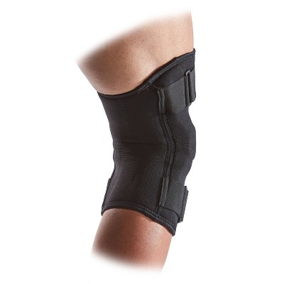 Pin on hinged knee brace