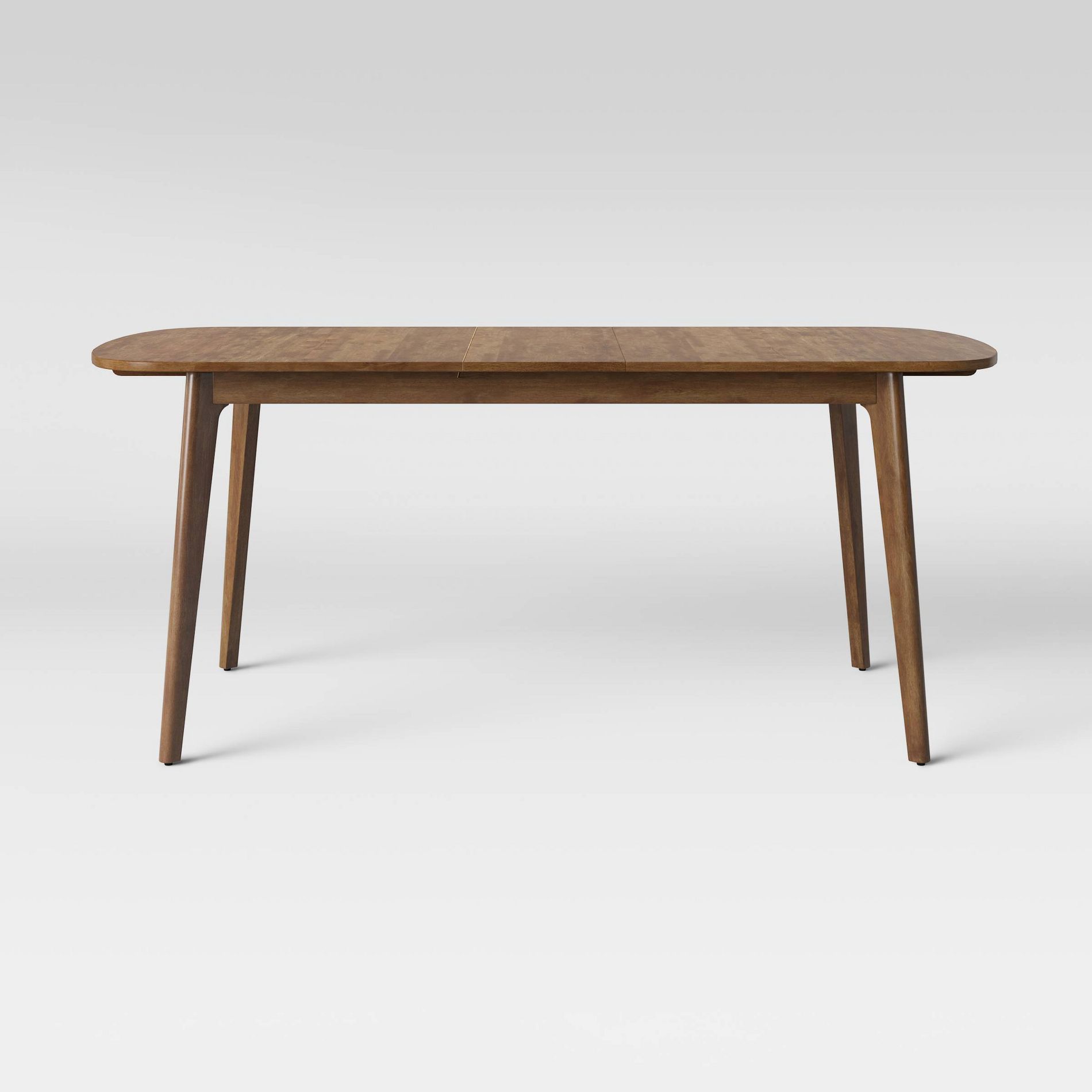 Astrid Mid-Century Extension Dining Table Brown - Threshold™: Extendable, Seats 6, Wood Frame