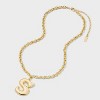 SUGARFIX by BaubleBar Bubble Initial Necklace - Gold - 3 of 4