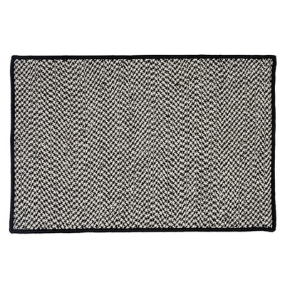 Colonial Mills Houndstooth Doormats - Black 22" x 34"