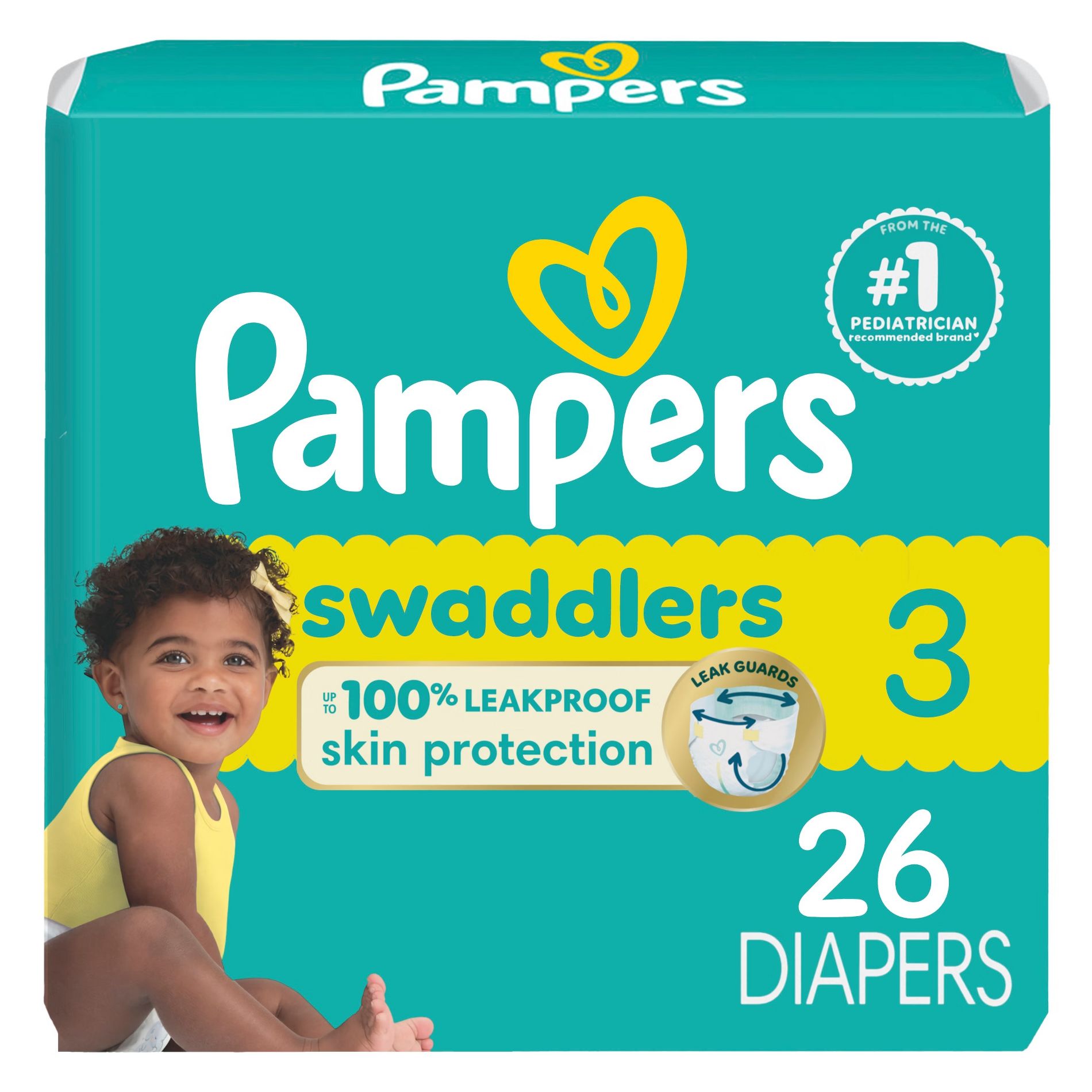 Pampers Swaddlers Sensitive Disposable Diapers - Size 3 - 26ct