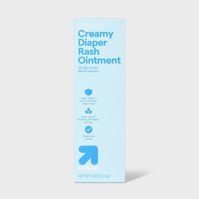 Creamy Diaper Rash Ointment - Zinc Oxide Aloe & Vitamin E - 4oz - up&up™