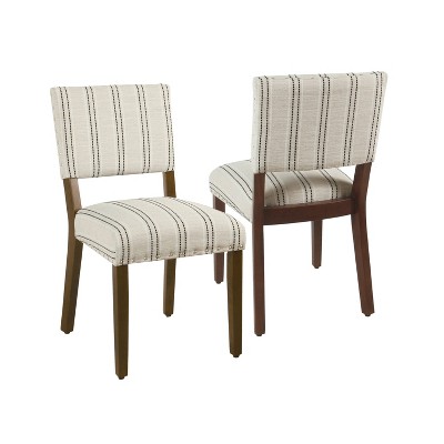 Set of 2 Upholstered Open Back Dining Chair - HomePop