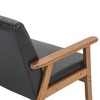 NicBex Couches for Living Room Modern Loveseat Sofa Upholstered Pu Leather 2-seat Couch with Wooden Leg for Apartment - 4 of 4