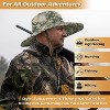 Tirrinia Womens Mens Camouflage Printed Wide Brim Sun Hat, Safari Sun Hat with Adjustable Drawstring, Lightweight Breathable Outdoor Hats - 2 of 4