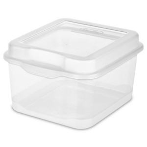 Sterilite Modular Plastic FlipTop Hinged Storage Box Container with Latching Lid for Home, Office, Workspace, and Classroom Organization - 1 of 4