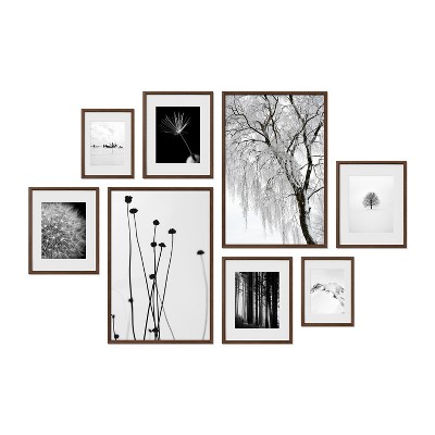 Haus and Hues Newport Gallery Wall Frame Set with Real Glass and Mat