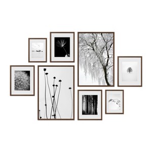 Haus and Hues Newport Gallery Wall Frame Set with Real Glass and Mat - 1 of 4