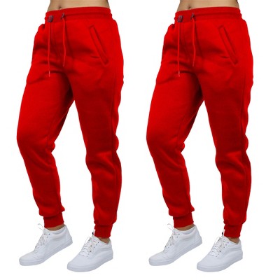 Blue Ice Women's Loose Fit  Fleece-Lined Jogger Sweatpants-2 Pack