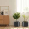 Wooakway Outdoor/Indoor/Decor/Garden Large Tall Metal Planter Pots Planter Boxes Cachepots Nursery Pots - 2 of 4