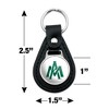 University of Arkansas at Monticello Secondary Logo Black Leather Keychain - 2 of 4
