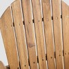 Malibu 2pk Acacia Wood Adirondack Barstools: Weather-Resistant, High Back - Christopher Knight Home - 4 of 4
