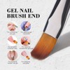 Saviland Pro Dual-Action Sculptor - 2PC Surgical Steel Gel Brush & PolyGel Picker for Extension Artistry (Size: 2 Count) - 2 of 4