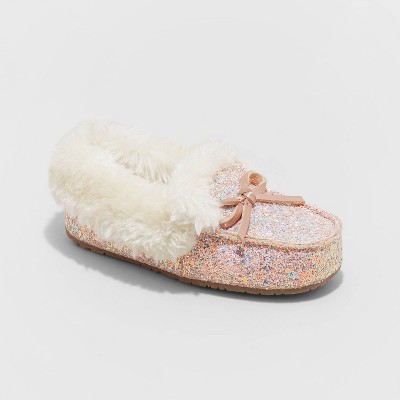 girls moccasin slippers