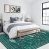 Coolmee Area Rugs, Soft Washable Rugs Living Room Rugs for Bedroom Dining Room, Ultra-Thin Modern Rug Stain Resistant Carpet Black - 2 of 4