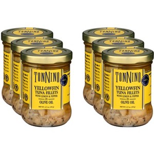 Tonnino Yellowfin Tuna Fillet with Lemon & Pepper in Olive Oil  - 6.7 oz (Case of 6) - 1 of 2