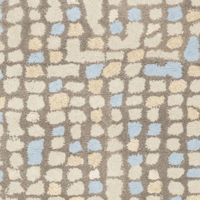 Hickory Beige Tufted Wool Rectangular Area Rug 5' x 8'