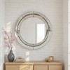 Wooakway Elegant Silver 32" Curved round Mirror - 2 of 4
